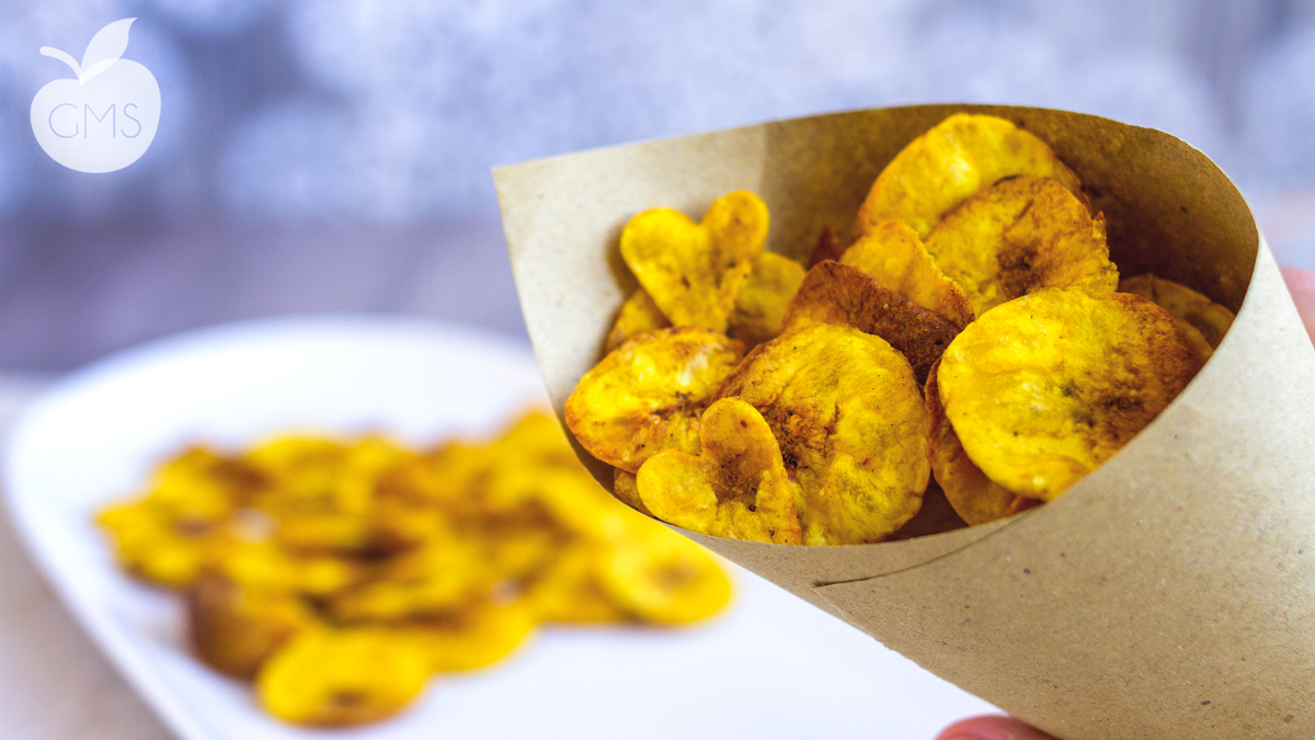 Chips Di Platano Cotte Al Forno Croccanti Il Goloso Mangiar Sano