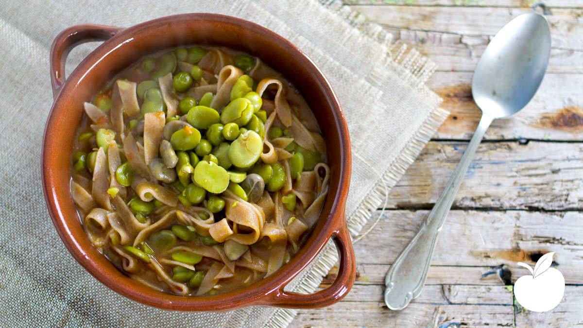 Pasta Con Le Fave Il Goloso Mangiar Sano